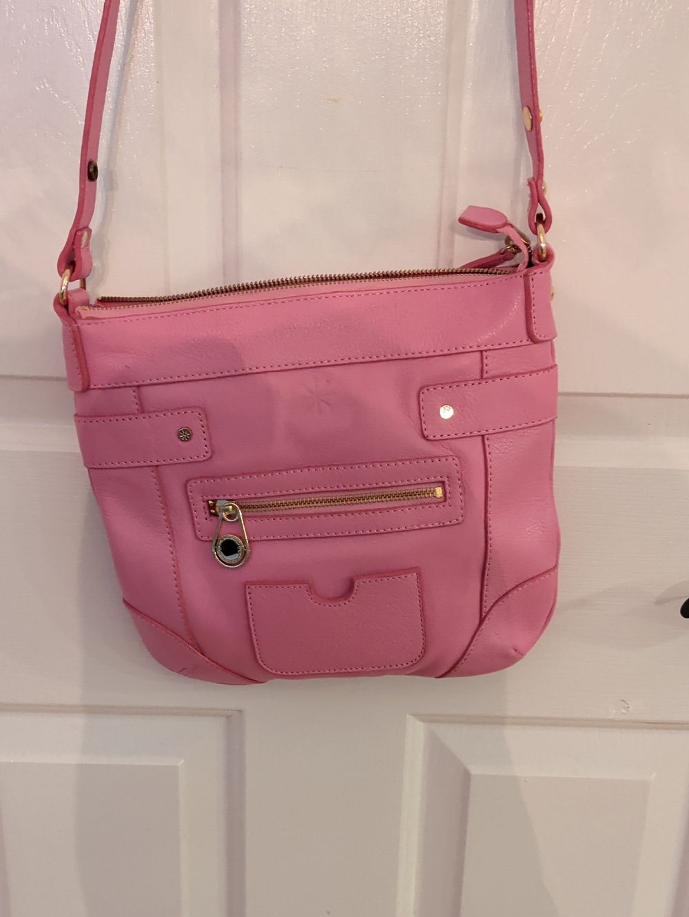 Flap/Messenger Crossbody Bag Pink